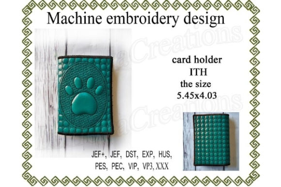 Card Case in the Hoop - Paw: A Versatile Design