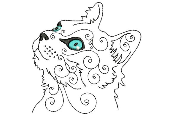 Charming Cat 2: A Versatile Embroidery Design