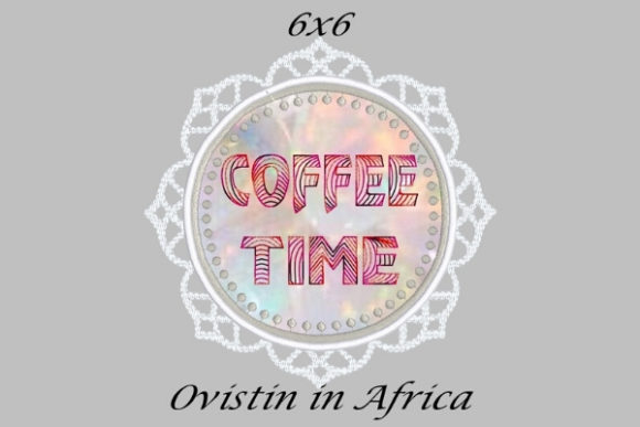 Coffee Time FSL Applique Mug Rug: A Charming Addition