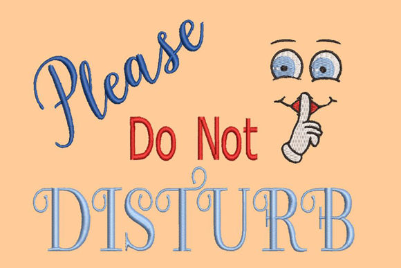 Cute Please Do Not Disturb Sign for Seasonal Charm