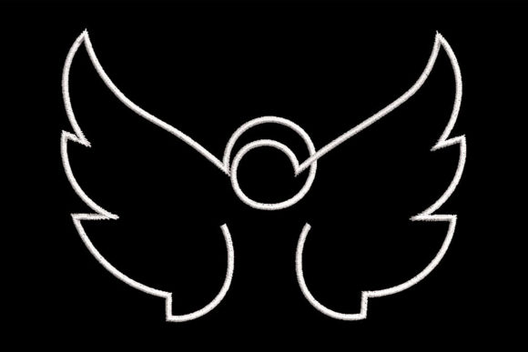 Minimalistic One Line Angel Quilting