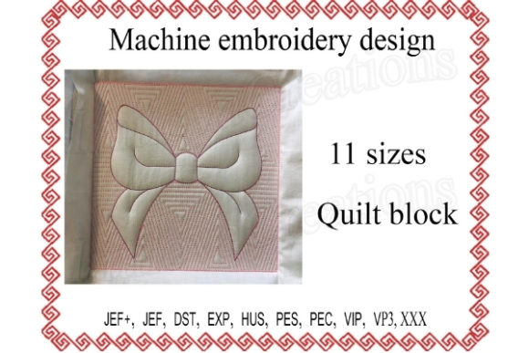 Quilt Block Ribbon: A Versatile Embroidery Design