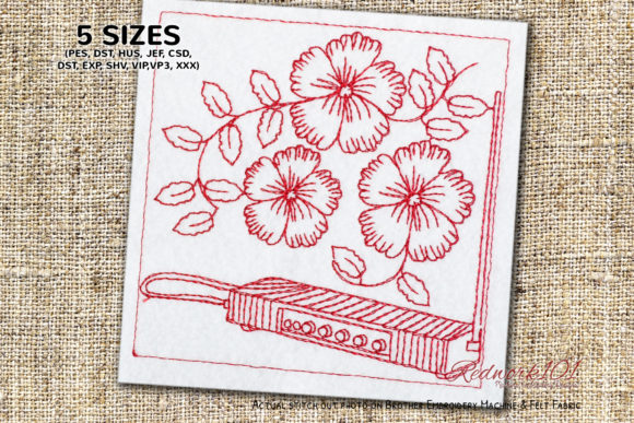 Theremin Lineart: A Unique Musical Embroidery Design